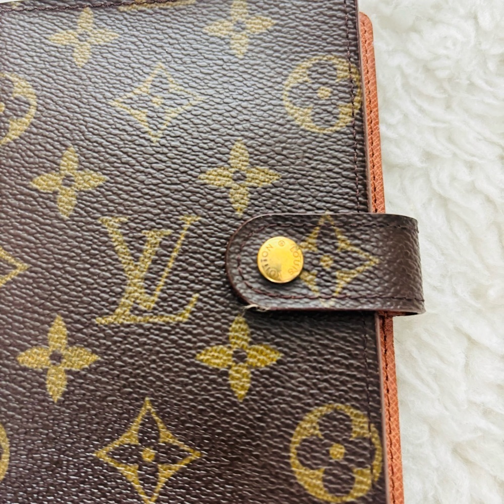 Louis Vuitton Brown Monogram Leather Vintage PM Agenda Cover - Picture 3 of 16